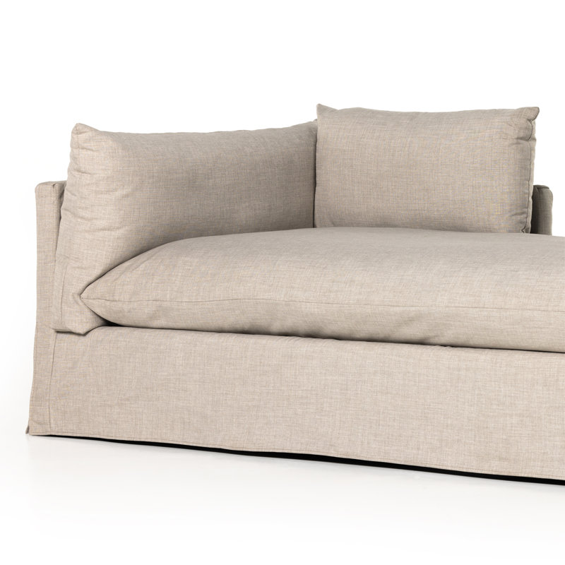 Reggio Two Arm Chaise Lounge, Bennett Moon Performance Weave