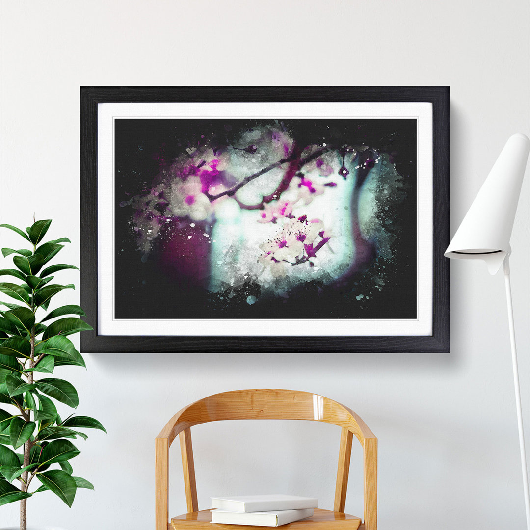 Pink Cherry Blossom Flowers Vol.10 - Picture Frame Graphic Art