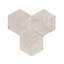 Carreau de marbre cannelé hexagonal 3D, 1 boîte, 12 pièces