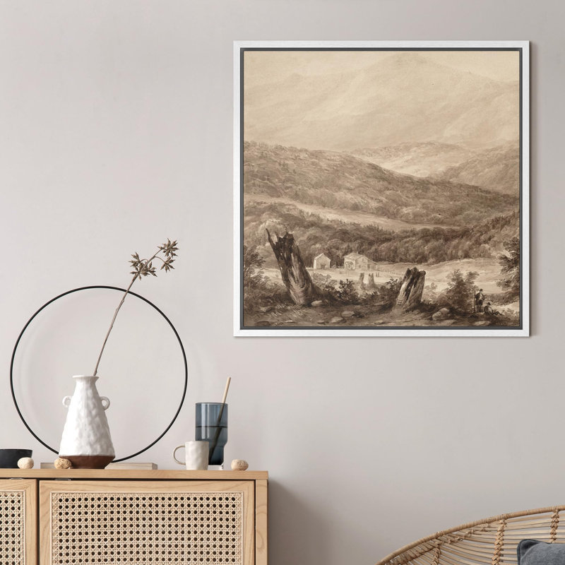 Rustic Countryside, reproduction d'art sur toile, H 16 po x l 16 po, Toile blanche