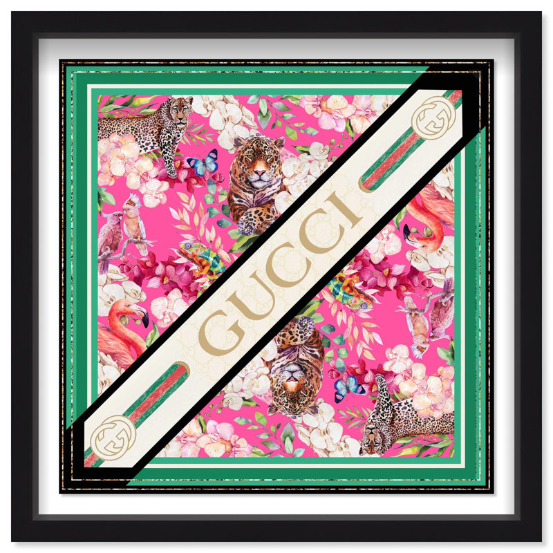 Oliver Gal Blossom Procession Fashion - Luxury Shadowbox Framed Wall Art, 25.5" H x 25.5" W, Black