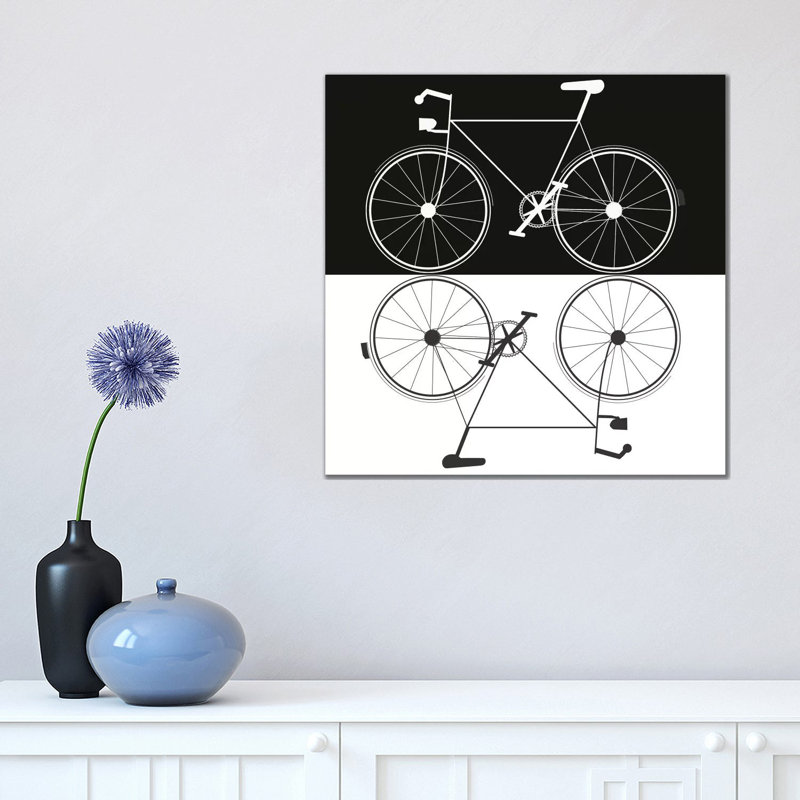 Two Bikes by Jan Weiss - Wrapped Canvas Print, 45.72 cm H x 45.72 cm W x 3.175 cm D