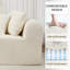 Canapé modulaire de 109 pouces avec nuage, canapé désossé avec mousse à mémoire de forme, méridienne en forme de L pour les salons modernes, canapé compressé dans une boîte