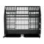 Cage pour chien noire robuste de 52 pouces avec toit réglable, espace confortable, roulettes maniables, plateau, serrure sécurisée pour une utilisation intérieure, sous-pièce de toit simple, grand espace intérieur canin, mobile, bien rangé
