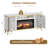 Light Luxury Style Collection 66" Fireplace With 30" Insert-solid White-1013706918