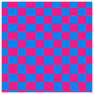 Blue Pink Checkered Double Sided Throw Pillows
