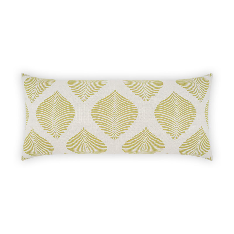 Coussin décoratif extérieur Palmero, Vert, Rectangle H 12 po x l 24 po
