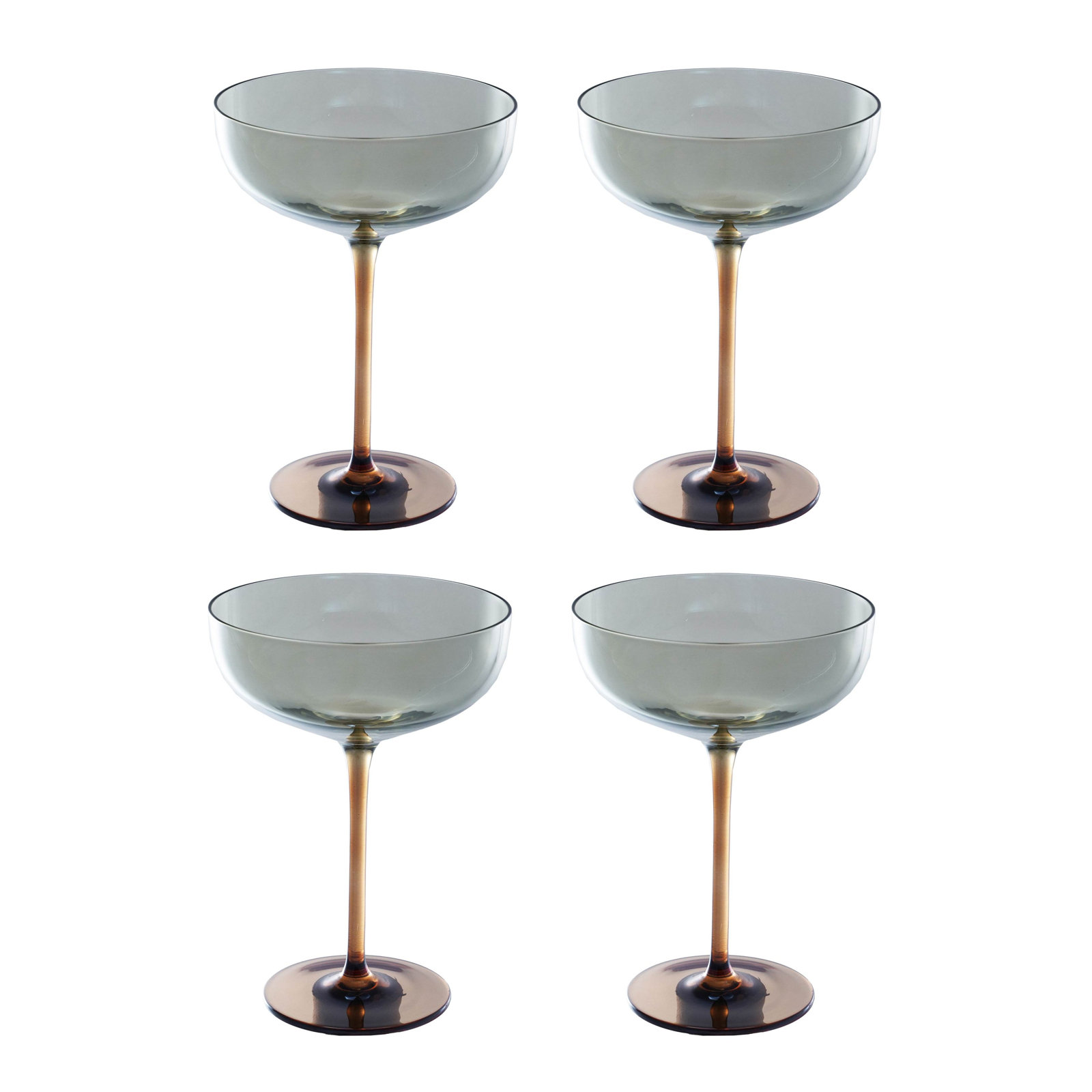 Martini Glass In Iridescent Finish
