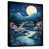 Black Canvas Floater Framed