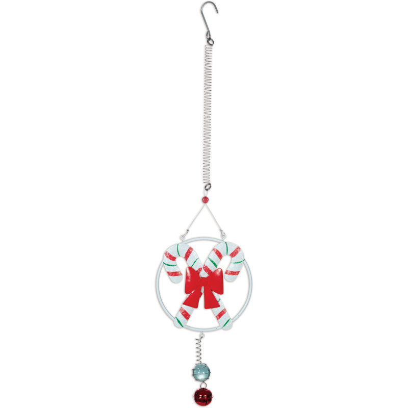 Bonbon rebondissant en verre Candy Canes - ensemble de 2