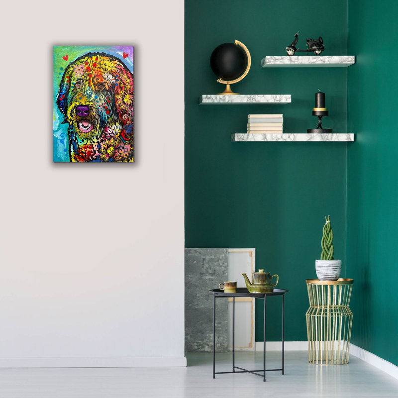 «I Cant Believe She Said What» par Dean Russo, art mural sur toile, H 26 po x l 18 po x P 0,75 po