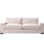 Canapé beige en velours côtelé 3 places - Design moderne pour un espace de vie spacieux et confortable-1396821261