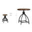 Kerome 5-piece Adjustable Round Bar Stool Set-102506920
