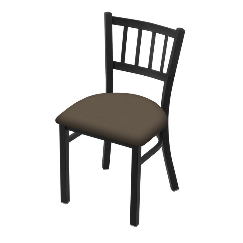 Chaise Contessa 610, Vinyle - Terre Canter, Noir froissé