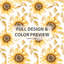 Ensemble d'édredon floral 6 pièces - Ensemble de literie Country Farmow Sun Glow-131229645