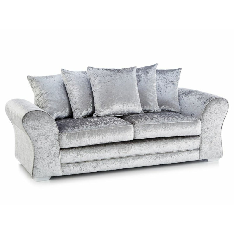 Padilla 2 Piece Sofa Set, Silver