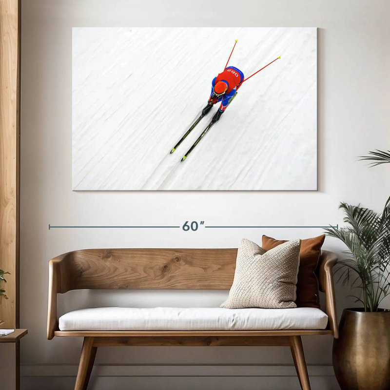 Sireci Biathlon Skier, 34" H x 51" W
