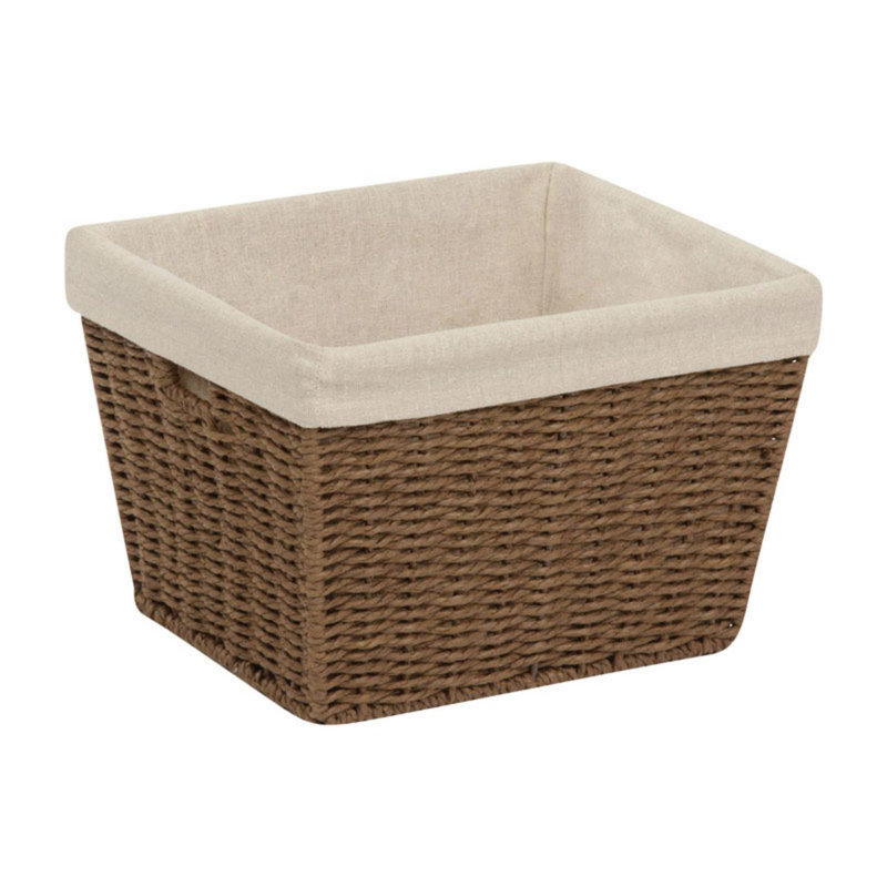 Panier en osier, Petit (H 8 po x l 12 po x P 10 po), Brun