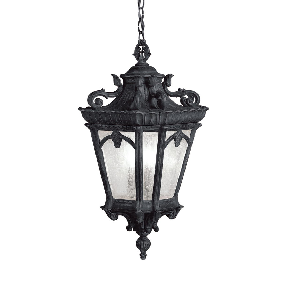 Guzzi 3 -Bulb 24.5 H Mains Only Outdoor Hanging Lantern Fleur De Lis Living 