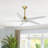 Chanille 5-Blade Solid Wood Ceiling Fan with LED Light and Remote Control-1492052468-1492052469-1492052466