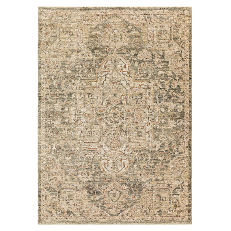Madeleine Serapi Vintage Green Area Rug, Rectangle 160 x 240 cm