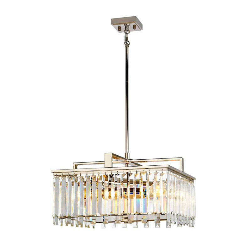 Lauryn 4 - Light Square/Rectangle Chandelier, 29.1cm H x 47cm W x 47cm D