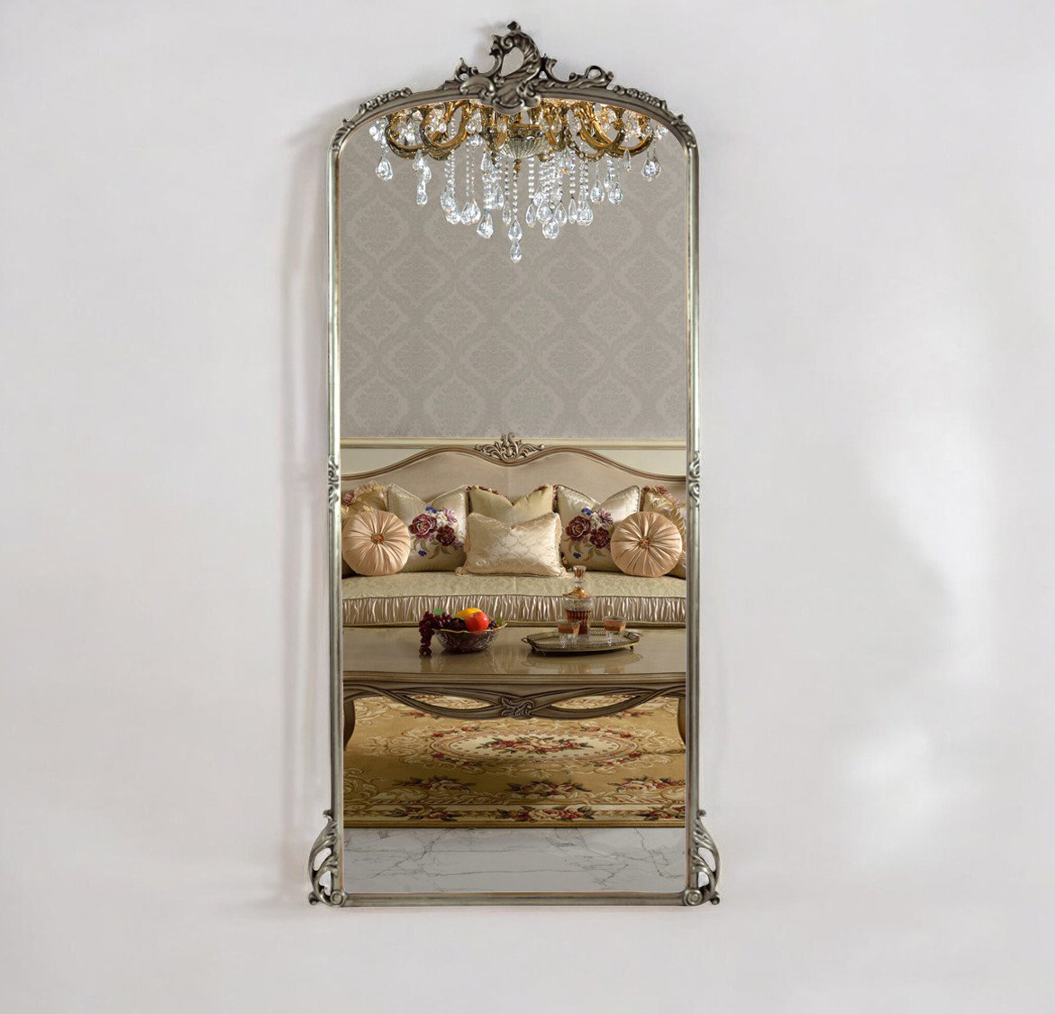 Infinity Furniture Import Grand French Rococo Style Mirror With ...