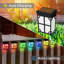 Satin Black Solar Powered Integrated LED Deck Light Kit