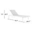 Chaise longue d'extérieur en aluminium Charleston