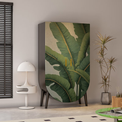 Garde-robe moderne simple à deux battants