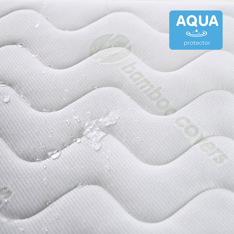 Enhanced Hypoallergenic Fibre Core Bamboo Cot Bed Mattress 140 X 70 Cm 
