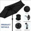 Parasol avec manivelle et inclinaison (sans base)-1572895042