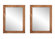 2 Piece Edna Farmhouse / Country Distressed Mirror Set