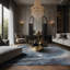 Tapis gris soyeux et moelleux-100861699