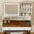 Makeup Vanity with LED Lighted Mirror
