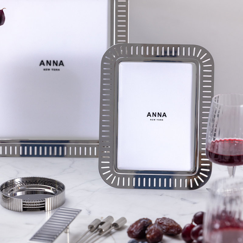 Striations Rectangle Picture Frame, 5" x 7"