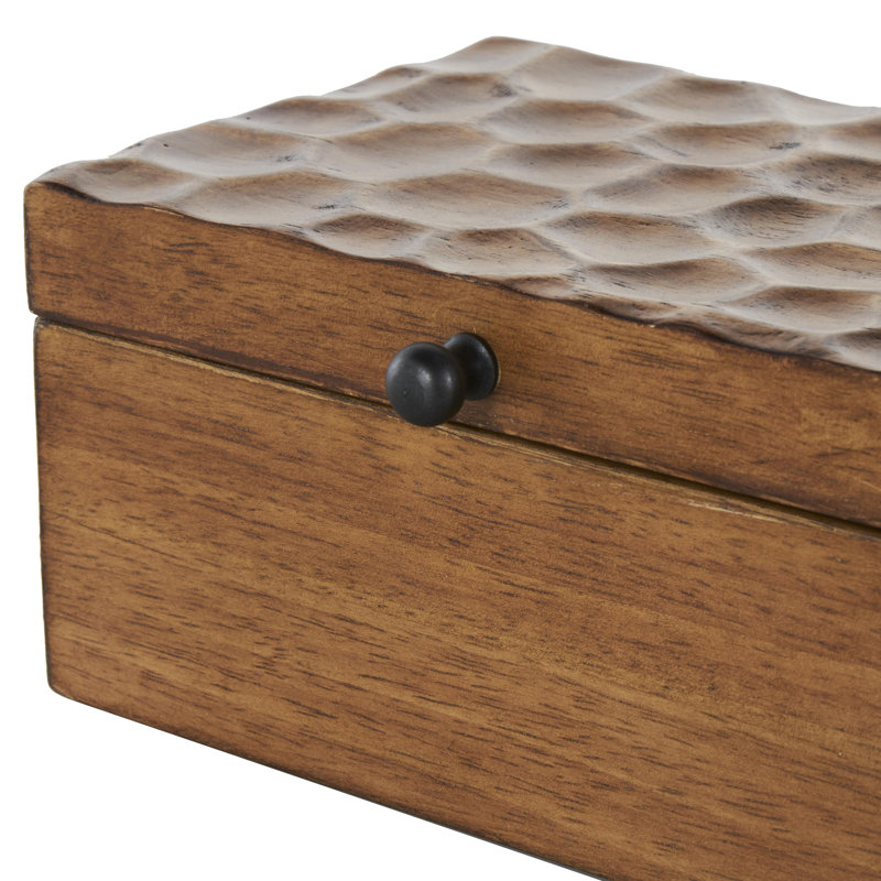 Ensemble de 2 boîtes décoratives en bois