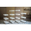 Slim Rolling Storage Cart, 4 Tier Storage Organizer Utility Cart Mobile Shelving Unit-910766517-911110172