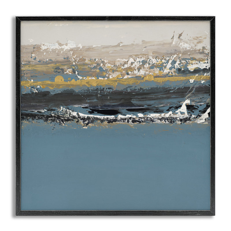 Abstrait peint par la peinture blanche, estampe numérique par Patricia Pinto, Estampe numérique Farmhouse, H 24 po x l 24 po