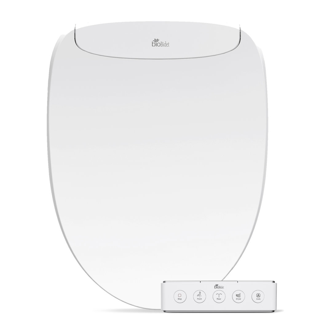 Discovery DLS Elongated Smart Bidet Toilet Seat, Heated Seat with Warm Water and Air Dryer Bio Bidet by BEMIS