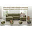Canapés multifonctionnels modernes, canapé compact 2 places en chenille verte pour appartement-2139825163