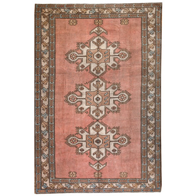 Tapis turc rétro fait à la main 8 x 12 Anatolian