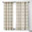 Alisa Galitsyna Gingham Cloth Beige Checks 1pc Blackout Window Curtain Panel-1769591157