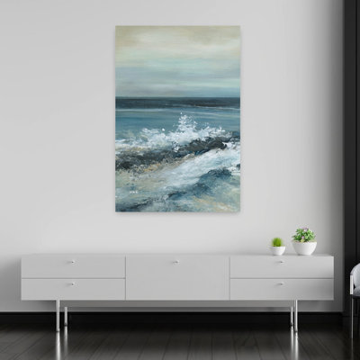 Art mural contemporain contemporain serein