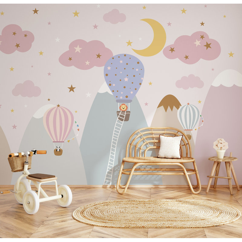 Papier peint pastel pour enfants Kids, L 50 po x l 75 po