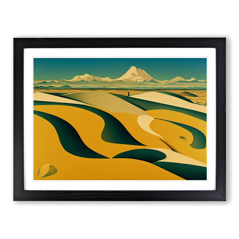 An Abstract Desert Vol.1 - Framed Print, Black, 34cm H x 46cm W x 2cm D