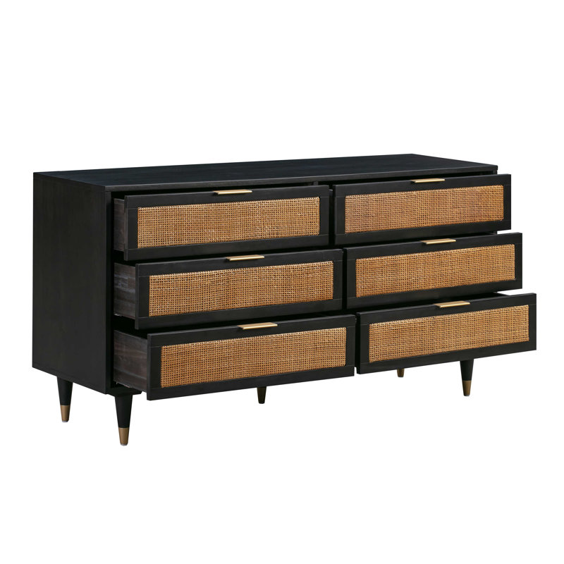 Coralynn Bedroom Dresser, Black/Brown