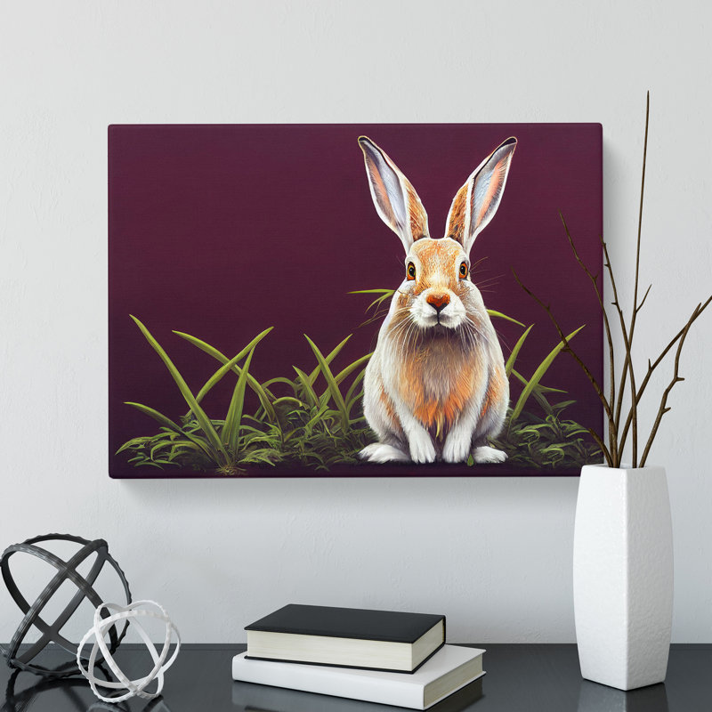 Face Of The Hare - Wrapped Canvas, 35cm H x 50cm W x 3cm D