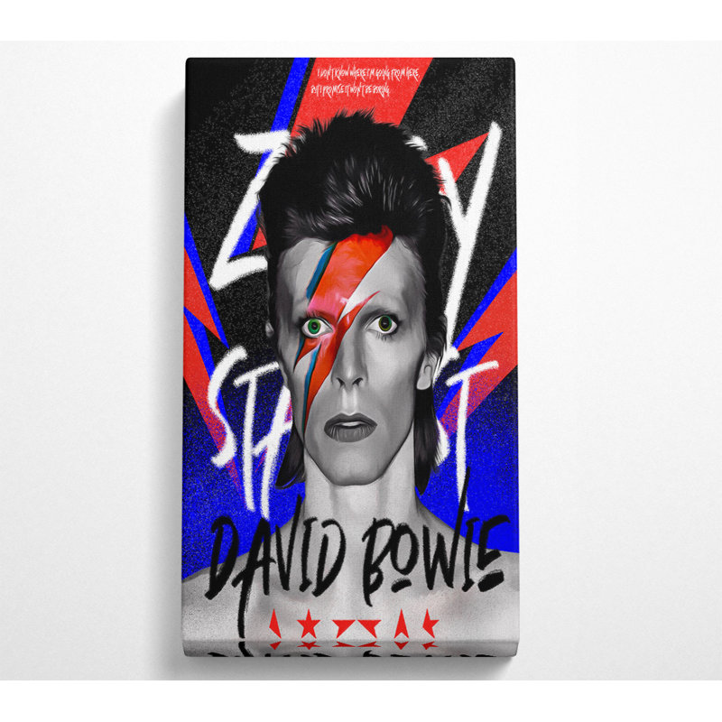 David Bowie Ziggy Stardust Wide - Wrapped Canvas Print, 101.6cm H x 101.6cm W x 1cm D