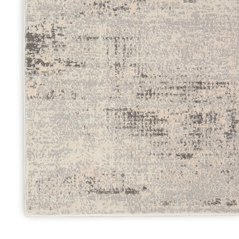 Southwestern Machine Made Power Loom Wool/Polyester Area Rug in Beige, Rectangle 2'2" x 3'9"